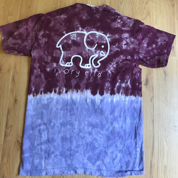Ivory Ella Tye Dye Ombré Tee, Small - Picture 2 of 3